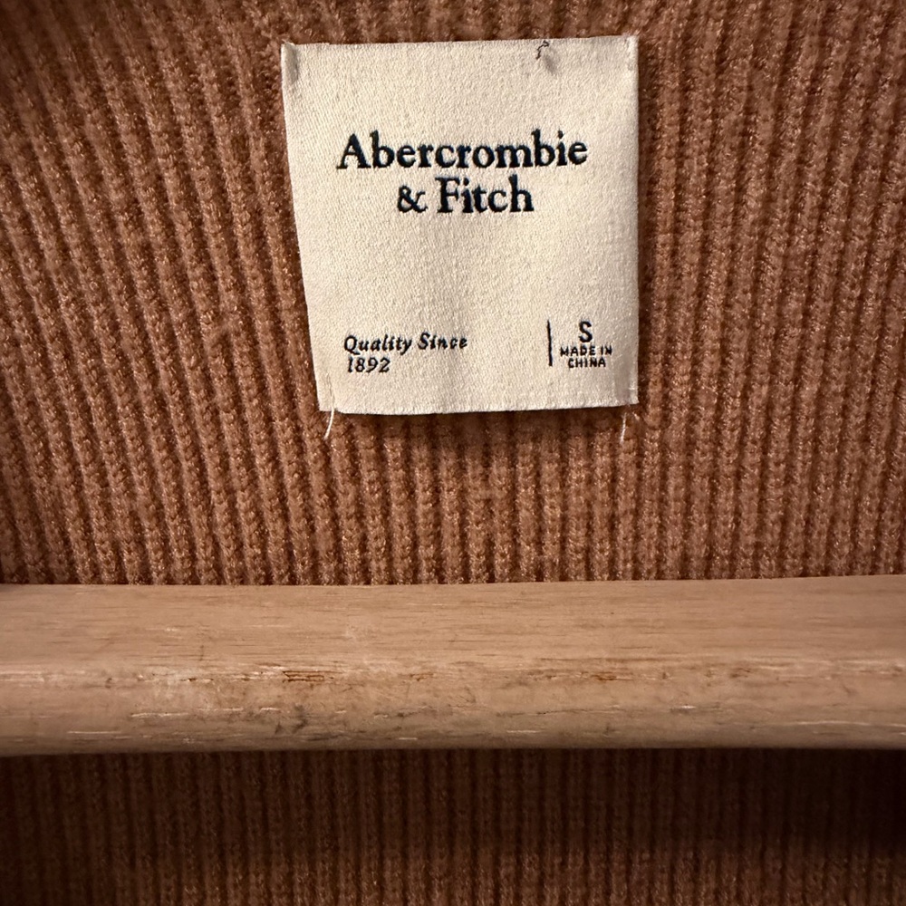 Abercrombie & Fitch Brown Long Sleeve Wrap Dress! Size small-H - Picture 6 of 10